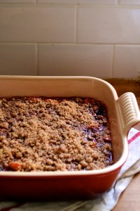 Paleo Cranberry and Apple Cobbler