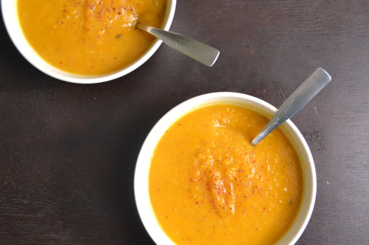 Roasted Butternut Squash and Apple Soup - Big Eats Tiny Kitchen