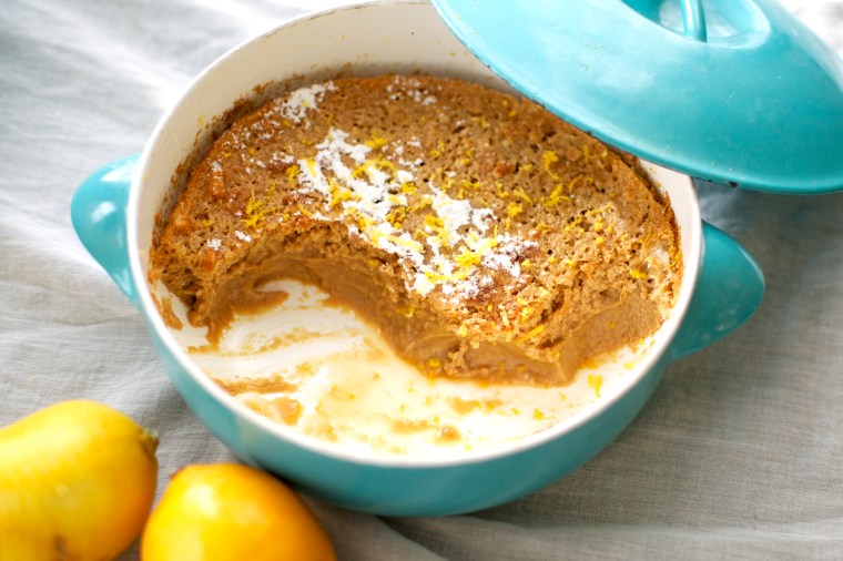 Meyer Lemon Pudding Cakes (Paleo Friendly, Diary Free, Grain Free) - Big Eats Tiny Kitchen