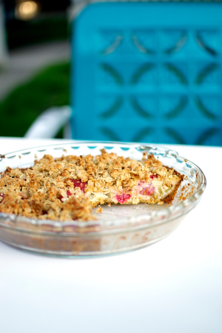 Gluten Free Strawberry-Rhubarb Cream Pie / Big Eats Tiny Kitchen