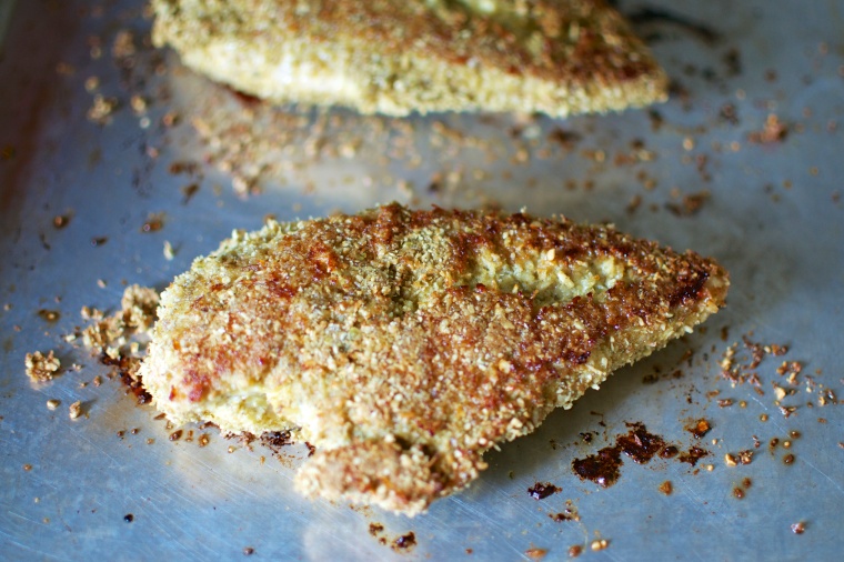 Paleo Curried Pumpkin Seed Crusted Chicken