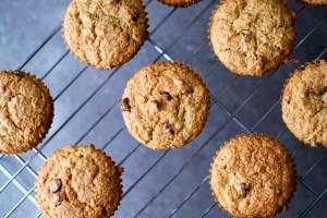 Gluten Free Chocolate Chip Zucchini Muffins // Big Eats Tiny Kitchen